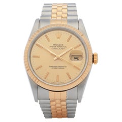 Vintage Rolex Datejust 36 16233 Unisex Yellow Gold & Stainless Steel 0 Watch