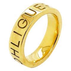 Ohliguer Namesake-Ring aus 18 Karat Gelbgold