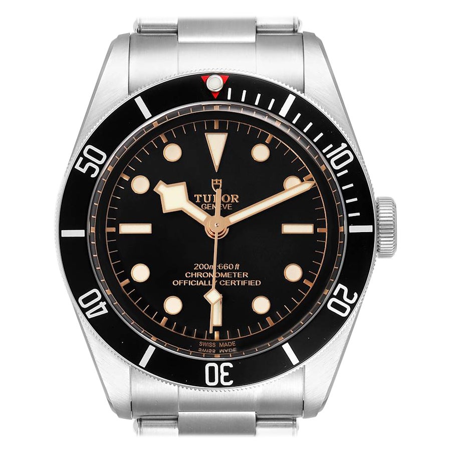 Tudor Heritage Black Bay Stainless Steel Mens Watch 79230 Box Card For Sale