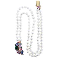 Cheerful Fruit Salad Pearl Gold Necklace
