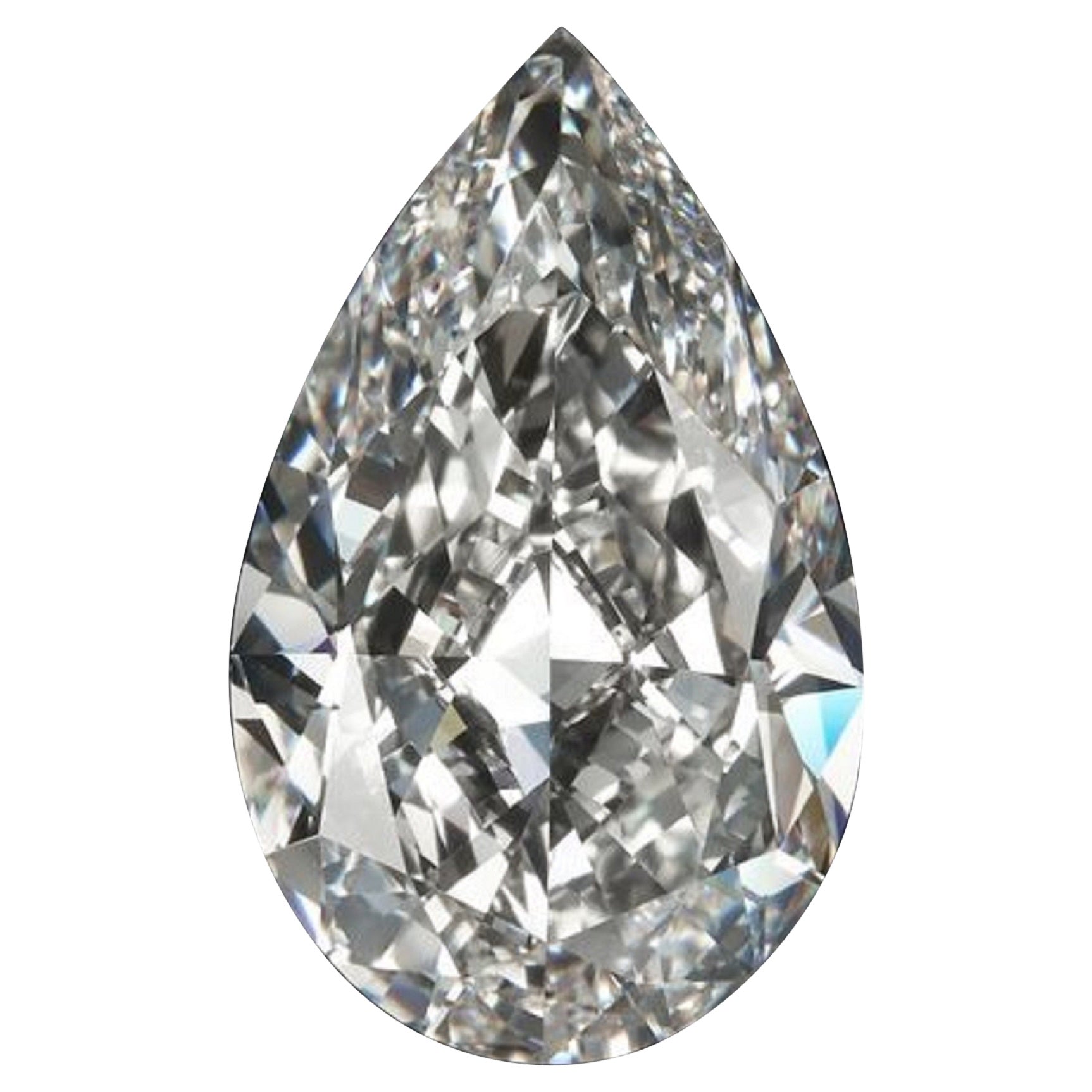 FLAWLESS GIA Certified 8.02 Carat Pear Cut Diamond Loose Stone
