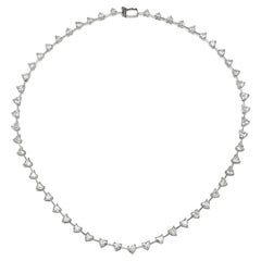 12.16 Carat Heart Shape Diamond Necklace