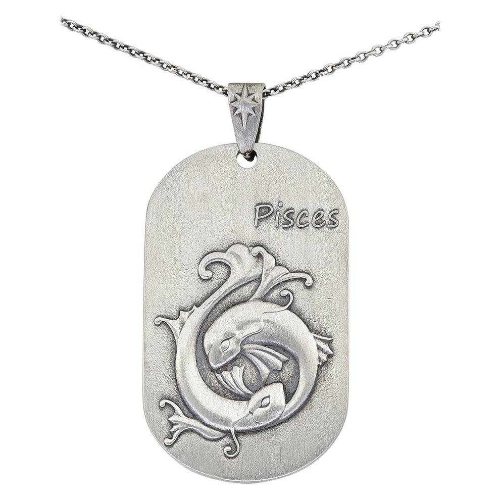 Sterling Pisces Unique Pendant/Charm