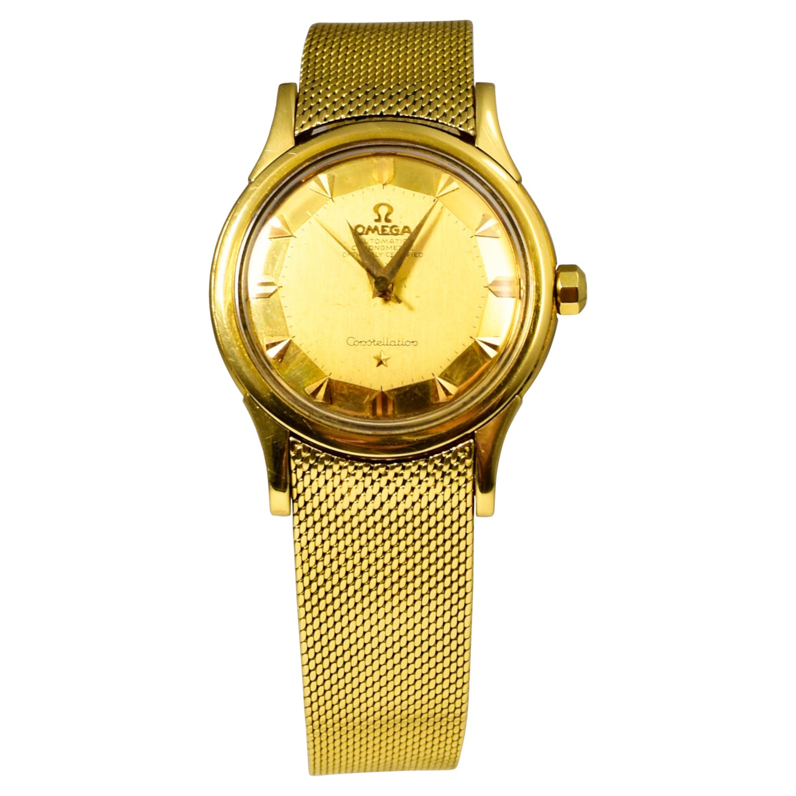 Omega Constellation Ref. 168.005 “PIE-PAN” Dial 18k Yellow Gold Watch