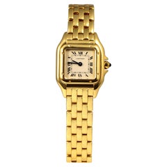 Montre Panthère de Cartier en or jaune 18k petite taille