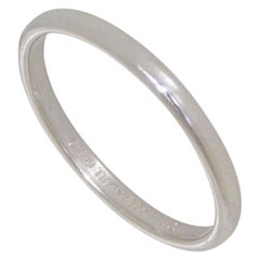Tiffany & Co Platinum Lucida Wedding Band Ring