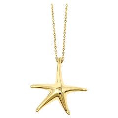 Tiffany & Co. Collana con ciondolo a forma di stella marina di Elsa Peretti in oro giallo 18 carati