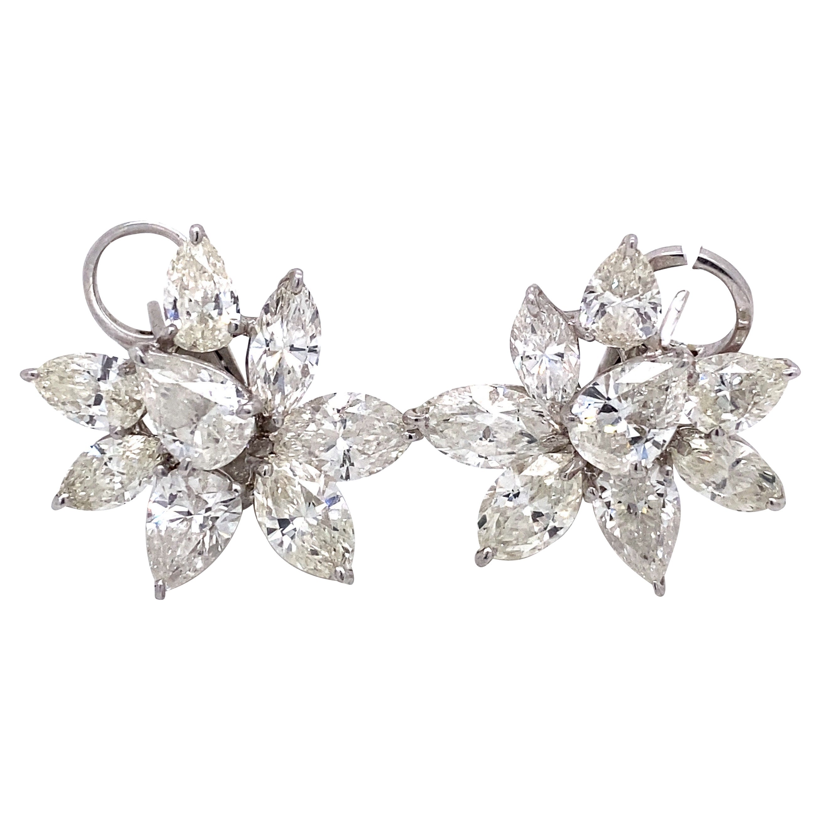 Emilio Jewelry GIA zertifizierte Diamant-Cluster-Ohrringe