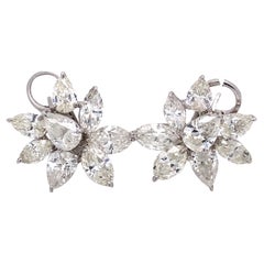 Used Emilio Jewelry GIA Certified Diamond Cluster Earrings