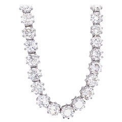 Emilio Jewelry 36.00 Carat Octagon Cut Diamond Choker Necklace