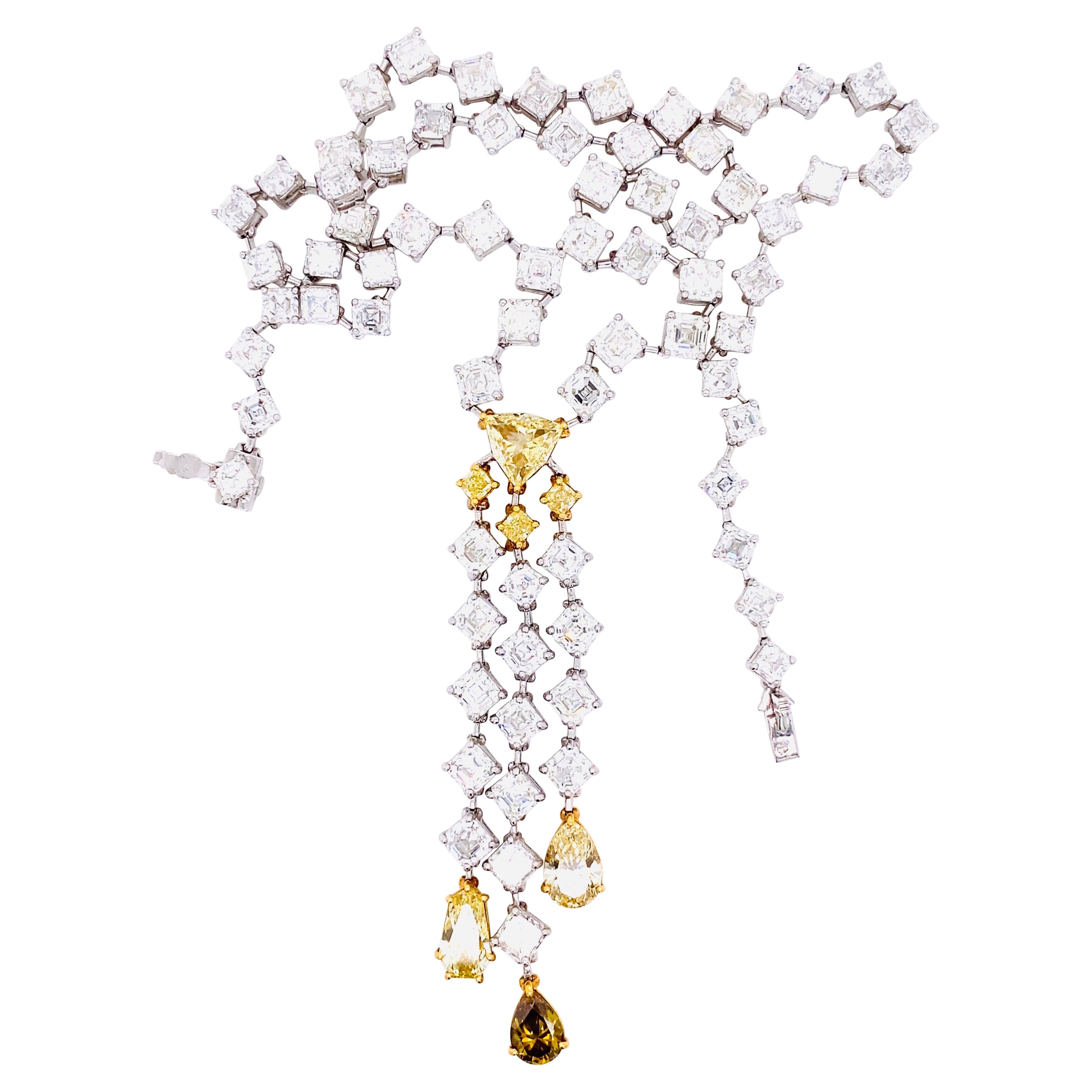 Emilio Jewelry 33.00 Carat Diamond Necklace For Sale