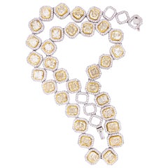 Emilio Jewelry 34.00 Carat Yellow Diamond Necklace