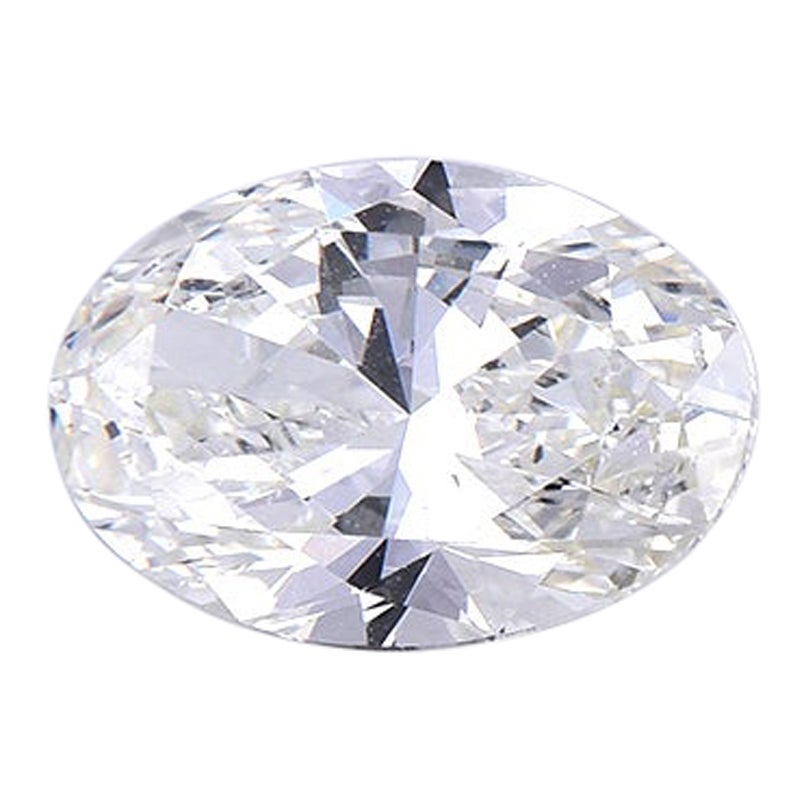 TJD GIA Certified 1.03 Carat Oval Brilliant Cut Loose Diamond K Color IF Clarity (diamant brut ovale de 1,03 carat)