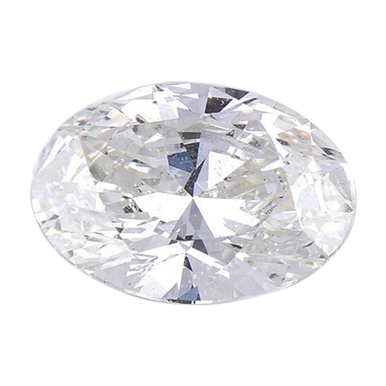 TJD GIA Certified 1.01 Carat Oval Brilliant Cut Loose Diamond K Color IF Clarity For Sale