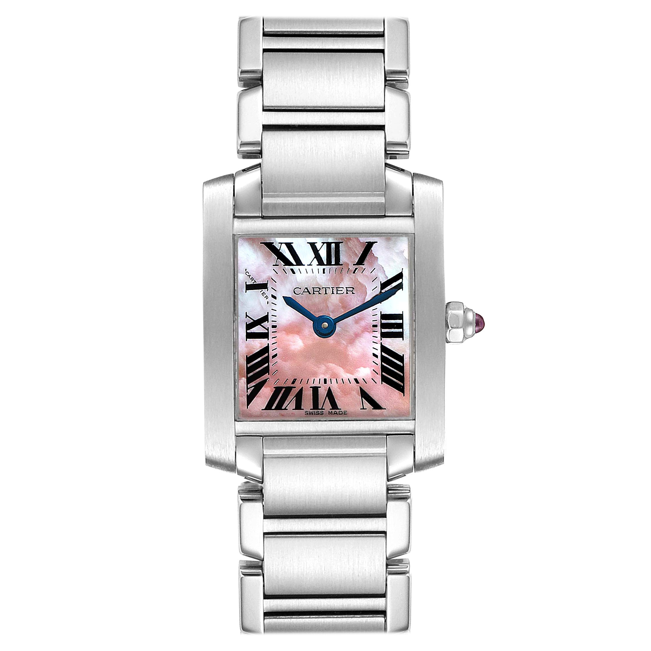 Cartier Tank Francaise Pink Mother of 