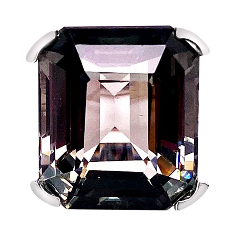 24.90ct Natural Bio Tourmaline 14k W/G Ring For Sale