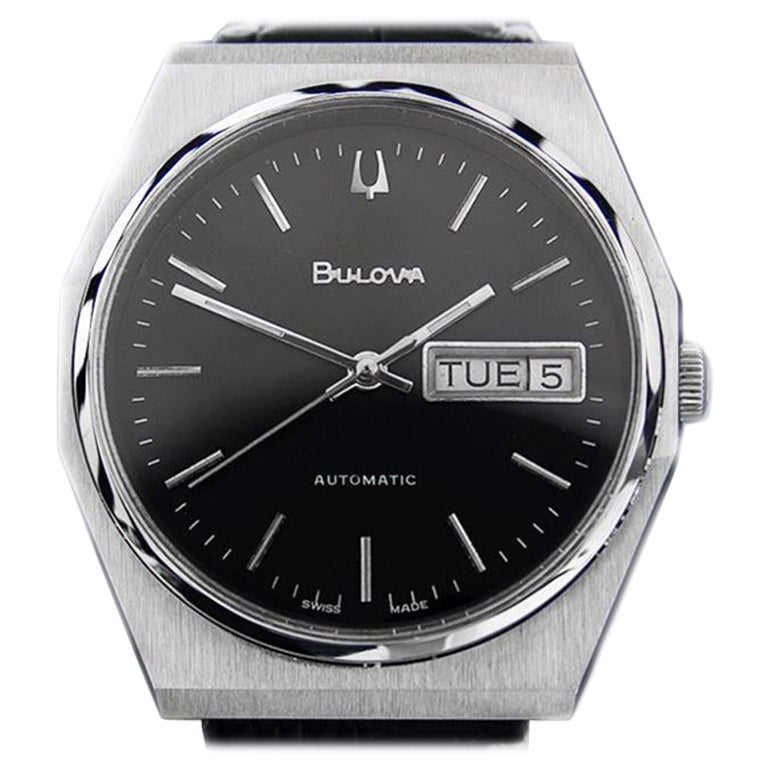 Mens Bulova Day Date Automatic c1970s Vintage Swiss DN149
