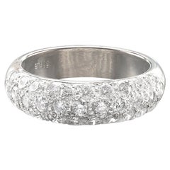 Vintage Diamond and Platinum Pavé Band