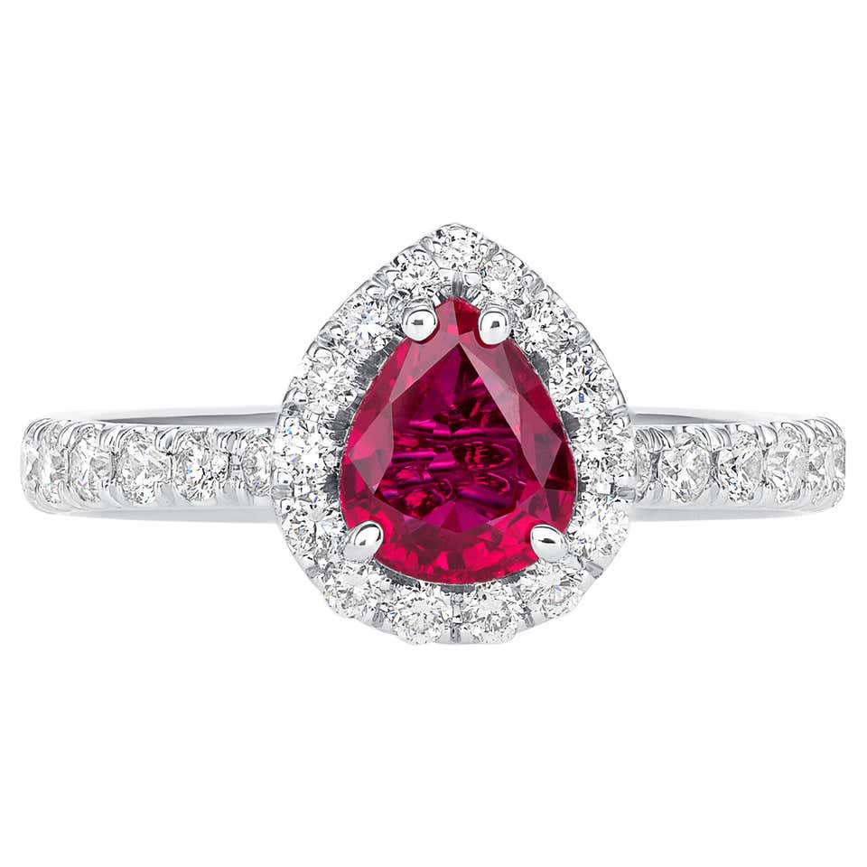 Handcrafted Natural Ruby Ring with Intricate Gold Detailing For Sale at ...