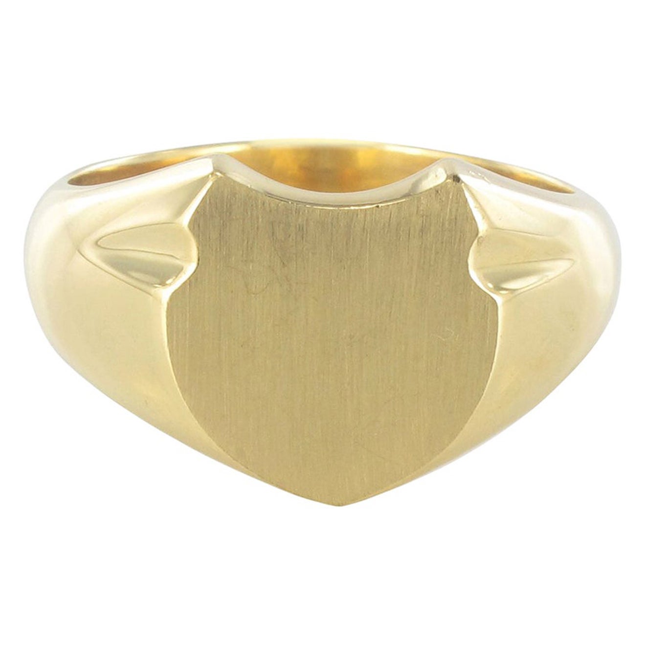 French Art Deco Men's 18 Karat Yellow Gold Signet Ring