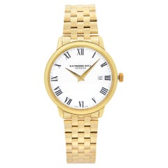 Raymond Weil Toccata Yellow Gold PVD Steel White Dial Mens Watch 5488-P-00300