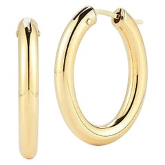 Roberto Coin Yellow Gold Hoop Earring 210006AYER00