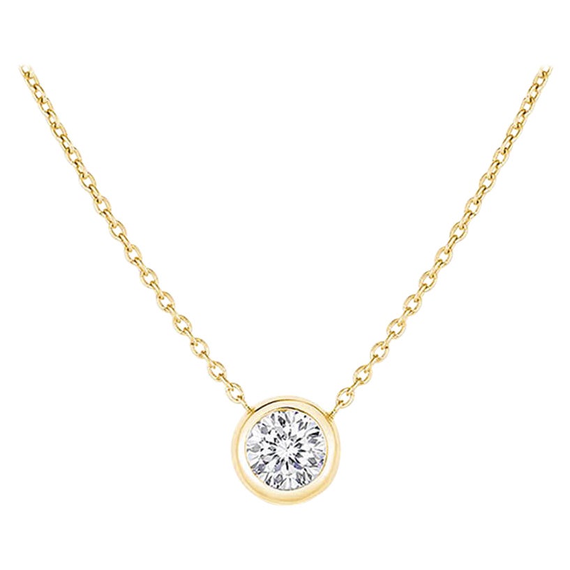 Roberto Coin Yellow Gold Diamond Ladies Necklace 001954AYCH20 For Sale