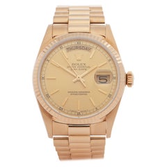 Rolex Day-Date 0 18038 Men Yellow Gold 0 Watch