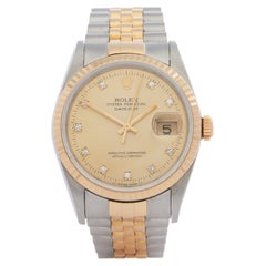 Rolex Datejust 36 16233G Unisex Yellow Gold & Stainless Steel 0 Watch