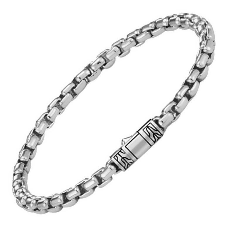 John Hardy Classic Sterling Silver Box Chain BM900086 For Sale