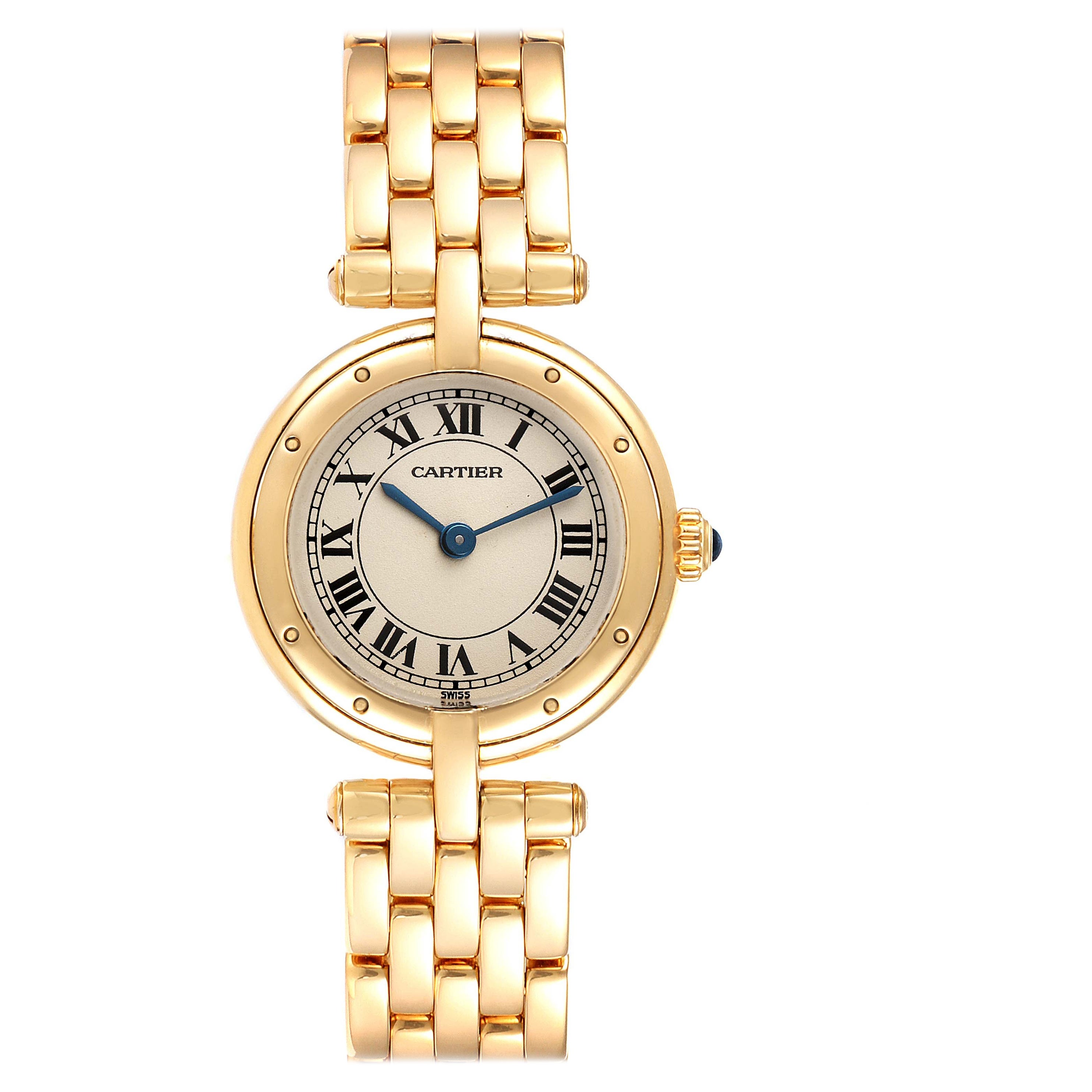 Cartier Panthere Vendome 18K Yellow Gold Ladies Watch 6692 For Sale