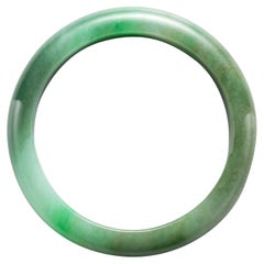 Apple Green Jadeite Jade Bangle Certified Untreated