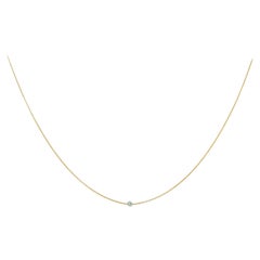 Hautfarbene Diamant-Halskette ''0,10 Karat''