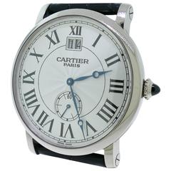 Cartier Paris White Gold Rotonde Large Date Wristwatch Ref W1550751
