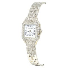 Cartier Panthere in 18k White Gold Diamond Aftermarket Watch