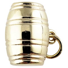 14 Karat Yellow Gold Barrel Charm