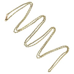 Victorian 15kt Milled Link Watch Chain