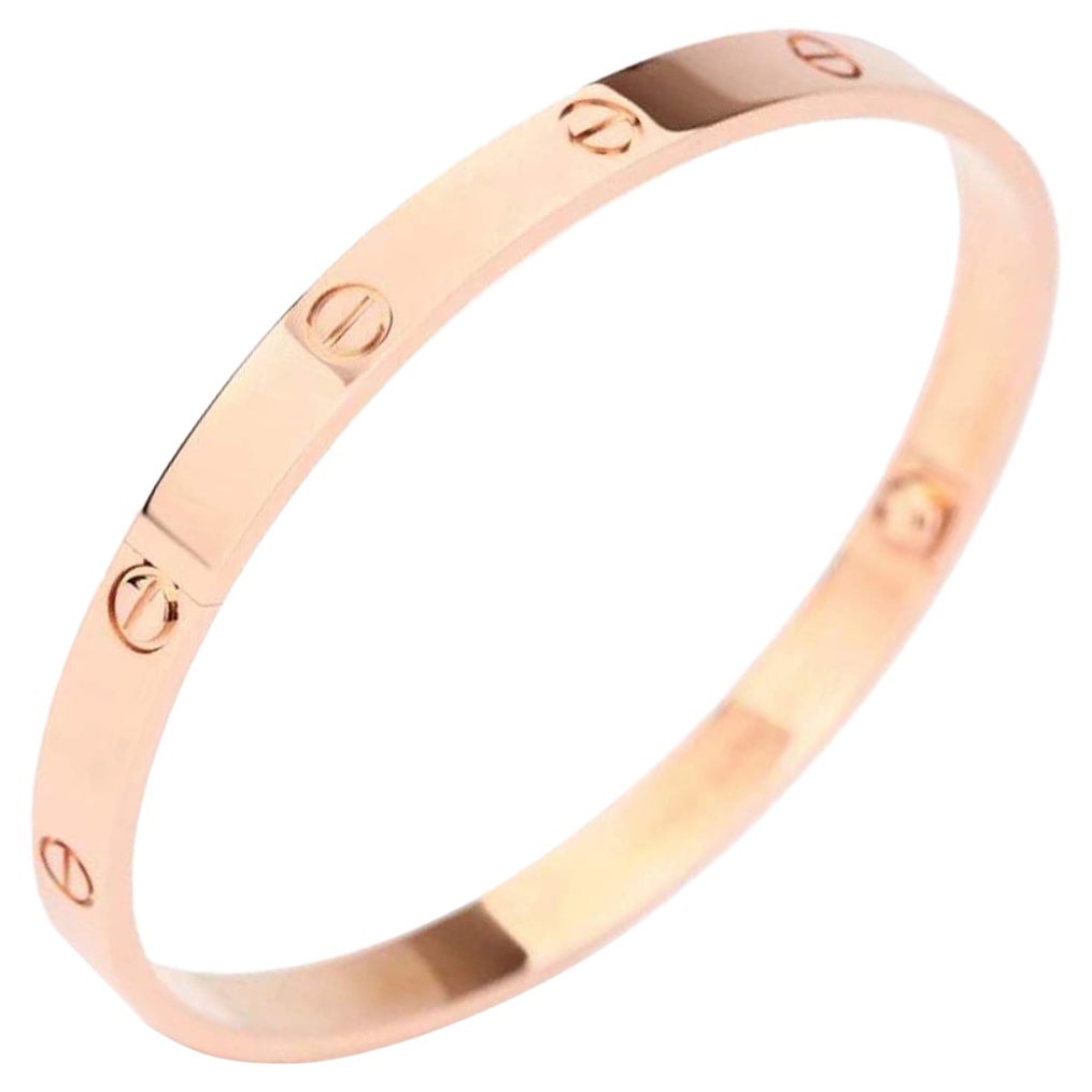 Cartier Love Bracelet 18k Yellow Gold Size 16 with Screwdriver