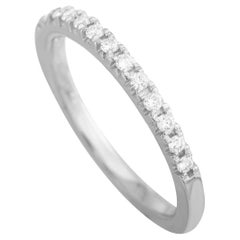 LB Exclusive 14K White Gold 0.20 Ct Diamond Band Ring