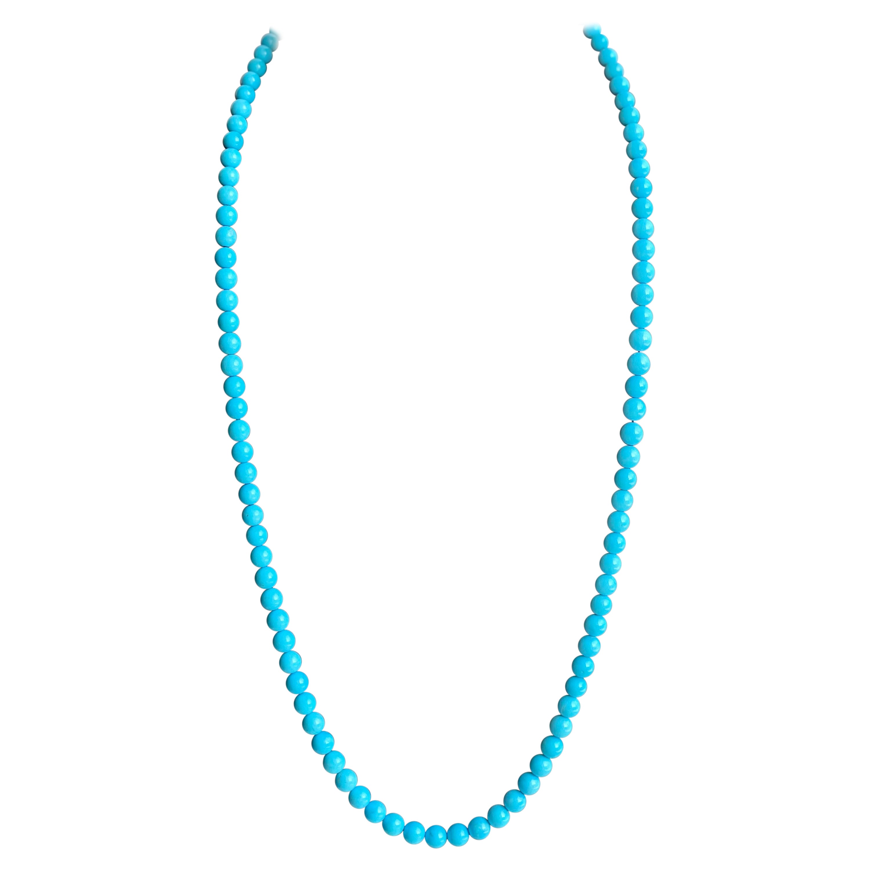 Natural Turquoise Necklace For Sale