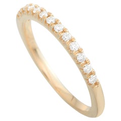 LB Exclusive 14K Yellow Gold 0.20 Ct Diamond Band Ring