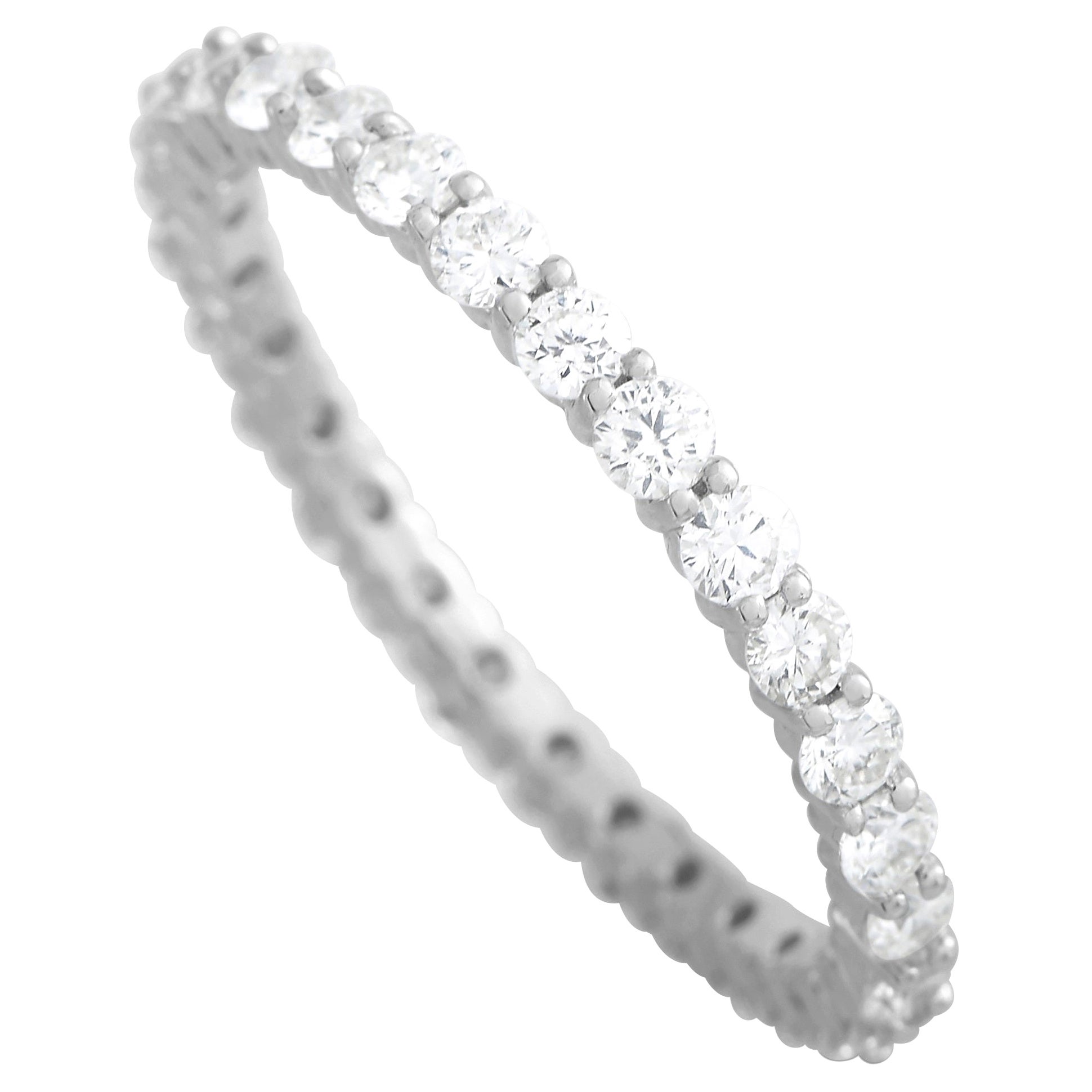 LB Exclusive 14K White Gold 0.33 Ct Diamond Band Ring