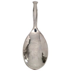 Vintage Brandimarte Firenze Hammered Sterling Silver Large Caddy Spoon
