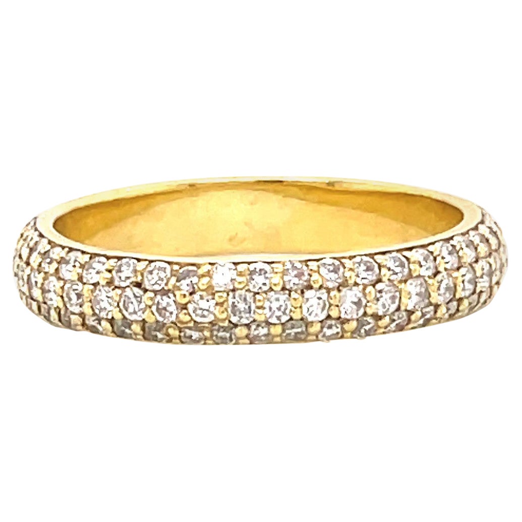Diamond 18 Karat Gold Eternity Band Ring