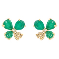 Emerald Stud Earrings