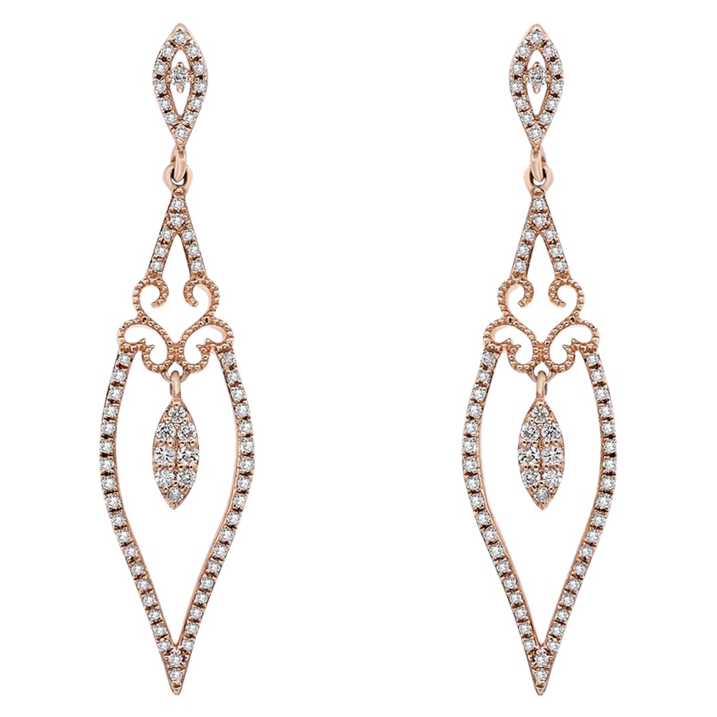 Molu Diamond Angular Gold Earrings For Sale at 1stDibs angular earrings