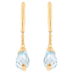 14K Yellow Gold Diamond Earrings
