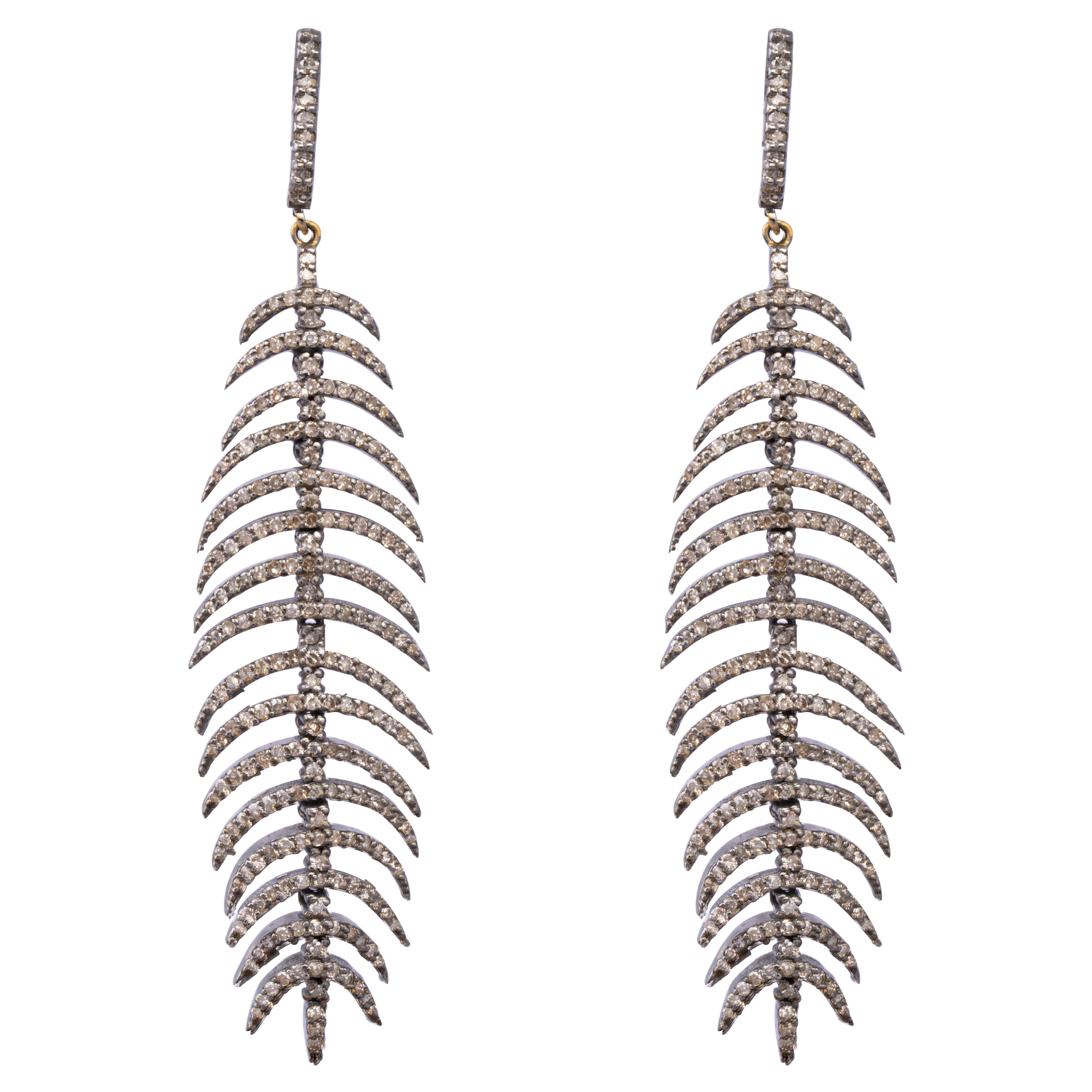 Small Chiara 18K Gold Painted Sterling Silver and Diamond Single Earring