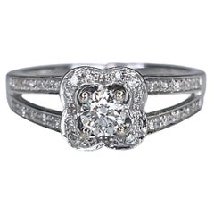 Mauboussin Chance of Love 18 Karat Gold 0.35 Carat Diamond Engagement Ring