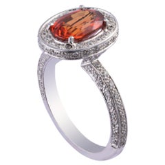 18k gold Diamond sapphire ring